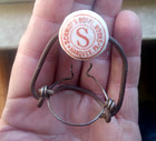 Hanover pa Schmidt s Bottling Works 1895 Porcelain Bottle Stopper   Wire Closure