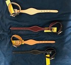 Pair  2  Of Leather Stirrup Keepers Hobbles For Western Saddle