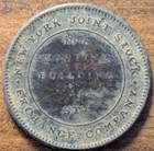 1837 New York City Merchants Joint Stock Exchange Hard Times Token