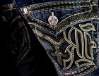  220 Mens Rock Revival Jeans  artemis  Leather Inserts Slim Boot 29 X 31
