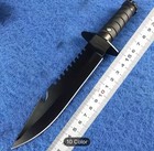 13 5  Fixed Blade Bowie Knife     Tactical Military Hunting Combat    Sheath