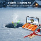 87pcs Ice Fishing Jigs Kit Glow In Dark Jig Heads Soft Lures For Walleye Crappie