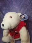 12  Coca-cola 1993 Polar Bear Plush Christmas Sweater  Coke Pin tags  Watch New