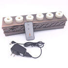 6pcs Luminara Rechargeable Flicking Led Tea Lights Flameless With Remote timer