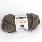 Bernat Softee Chunky Yarn Taupe Grey 3 5oz  6 Super Bulky Acrylic Lot Of 3 Full