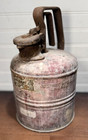 Vintage 1 Gallon Justrite Mfg  Company Chicago Safety Can Red Metal Oil Fuel Can