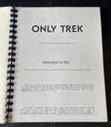 Star Trek Fanzine Only Trek Kirk Spock Gay Erotic 1982 Rare 202 Pgs Fan Fiction
