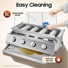 Profession Portable Stainless Steel Smokeless Bbq Grill  Ceramic 4 Burners Us