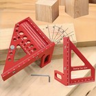 3d Multi-angle Measuring Ruler 45   90   Aluminum Alloy Woodworking Square Tool