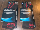 2 Pairs Bauer Pro Performance Tall Skate Socks Size Xs 10-1 5 Yth Black S19 Boys