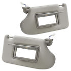 Gray Pair Front Left right Side Sun Visor W  Light For Nissan Altima 2013-2018