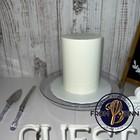 1 Tier Ivory 8 Inch Tall Fake Cake For Wedding Cake Toppers   Cake Decorations