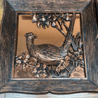 Vintage 3d Copper Craft Guild Pheasant Turkey Quail Wild Bird Wall Hanging 1963
