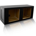 2 24 Ft   Dual Sealed Enclosure For 12  Kicker Solobaric L7 Square Subwoofer Pair