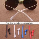 Silicone Anti-slip Eyeglass End Tips Ear Cushions Ear Sock Pieces Tube Temple Ti