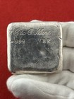 Vintage 10 Oz C c Mint  999 Fine Silver Ingot Bar Double Stamp - Scarce