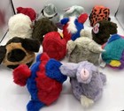 Vintage Swibco Puffkins Lot Of 14 With Tags Birds  Dog  Jungle Animals