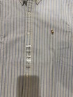 Ralph Lauren Polo Men s Long Sleeve Button-down Oxford - Slim Fit Size L  Stripe
