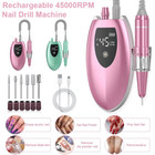 45000rpm Nail Drill File Portable Spas nail Salons Machine Kit Manicure Pedicure