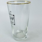 Vintage Biere Tuborg Beer Glass 25cls Gold Rim Danish Danemark Copenhagen Logo