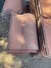 2 Lifetile Concrete Roof Tiles Used 13x17 Tile Replacement Vintage Red Orange