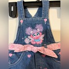 Baby 90 s Sesame Street Abby Cadabby Rare Overalls Shorts 6 To 9 Months Vintage