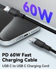 15ft Usb C Cable Fast Charging 60w  Long Usbc To Usb-c Charge Cord 15 Foot Type