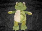 Dan Dee Ribbed Frog Plush Stuffed Toy 12 