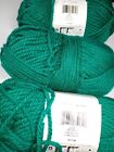 Bernat Softee Chunky Yarn Lot Of 3 Skeins Emerald Each Skein 108 Yards