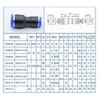 Reducing Straight Union Nylon Pneumatic Push Fit Connector Speed Air Line Hose