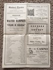 Vtg 1936 Boston Ma Shubert Theatre Program Cyrano De Bergerac Walter Hampden