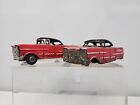 Lot Of 2 - Vintage 1950s Tin Friction Cadillac Made In Japan - 1 For Parts