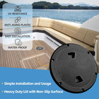 8-inch Round Boat Inspection Hatch With Detachable Cover And Pre-drilled Holes