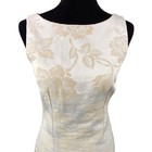 Vintage Floral Damask Brocade Sleeveless Dress Size 4