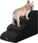 Curved Dog Stairs Ramp  4-step High Beds  19 7  H Pet Step