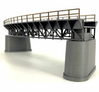 1 87 Ho Scale Train Railway Scene Decorate Q4 R1 Curved Railway Bridge Model New