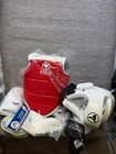 Podium Tkd Taekwondo Sparring Gear Set Boys Size Xs Red White Protective Pads