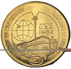 1962 Seattle World s Fair Century 21 Expo 2pc Lot Souvenir One Dollar Coin Token