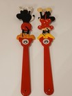 Mickey   Minnie Mouse Vintage Walt Disney World Pair 2  Back Scratchers Vgc