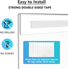 Acrylic Sign Holder 8 5 X 11 Wall Mount Clear Plastic Sign Holders With Double-s