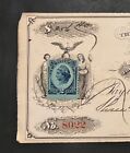 Travelstamps  1877 Merchants National Bank Cancelled Check W  Revenue Stamp