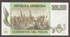 Argentina 500000 Pesos N d   1981   Unc  P-309  Bnb-b362b