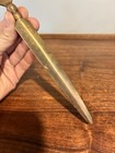 Vintage Solid Brass 7 25    Letter Opener With Heart Shaped Handle Desk