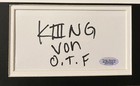 King Von Signed Original Autograph Total Sports Coa Matted With Photo Rapper