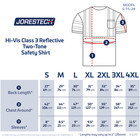 Hi Vis Safety Shirt Ansi Class 3 Reflective Short Sleeve Construction Work Shirt