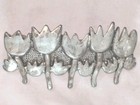 Vintage Unmarked Looks Like Sterling Silver Tulips Flowers Hair Barrette 3 75    L