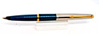 Parker Vintage 45 Blue green Cartridge Fill Pen--gold Trim-gold Medium Nib works