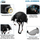 Construction Safety Helmet With Visor Built In Goggle Abs Hard Hat Work Cap Ansi