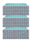Alphabet - Attachable - Letters Medium 108 Piece American Typewriter Pegz Bundle