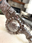 Early 1970 s Signed Vogt Western Heavily Engraved Show Bit Acorn Pattern